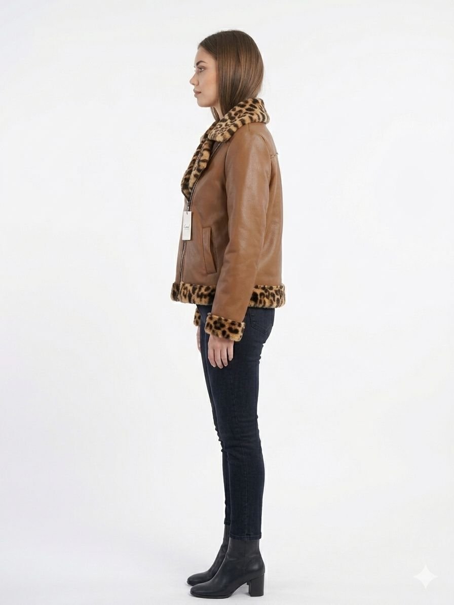 harley leather tiger jacket - Image 2