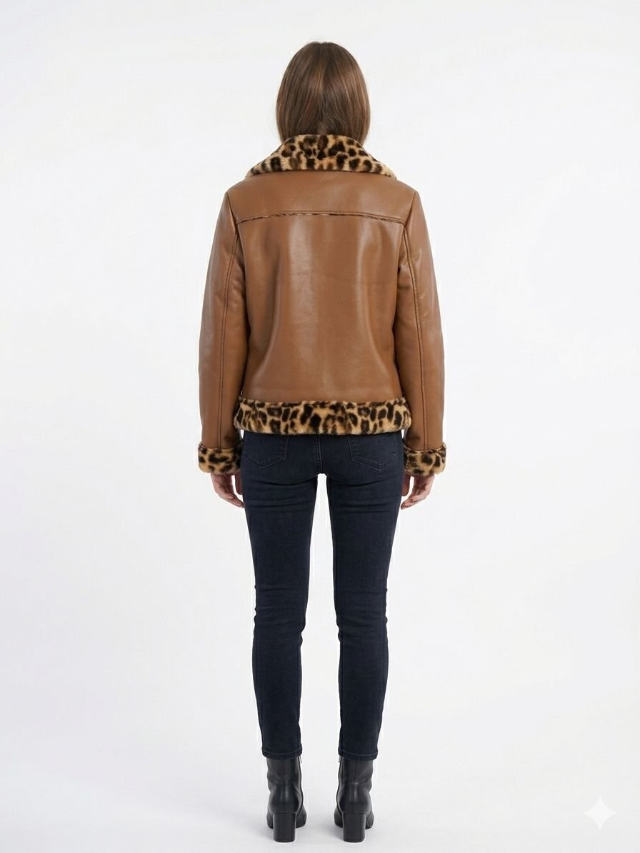 harley leather tiger jacket - Image 3